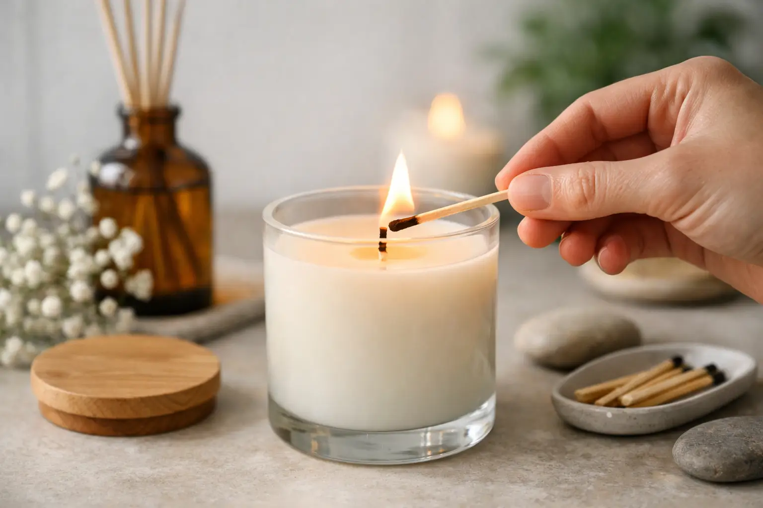 Come accendere correttamente una candela profumata