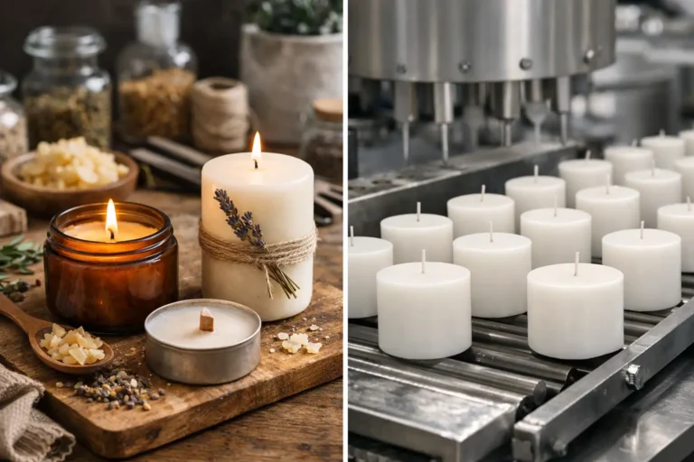 Differenze tra candele artigianali e industriali