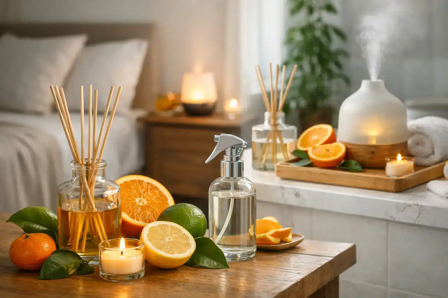 Fragranze agrumate per casa, stanza per stanza